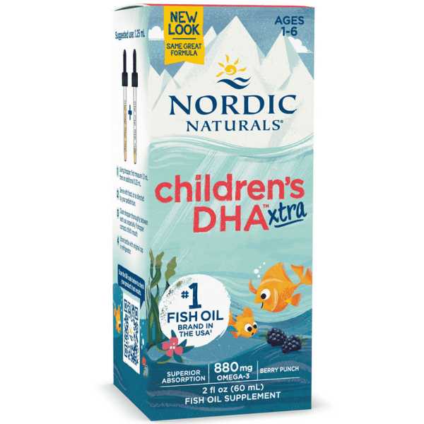 Nordic Naturals, Children's DHA Xtra, DHA für Kinder, Beeren-Punch, 880mg, 60ml