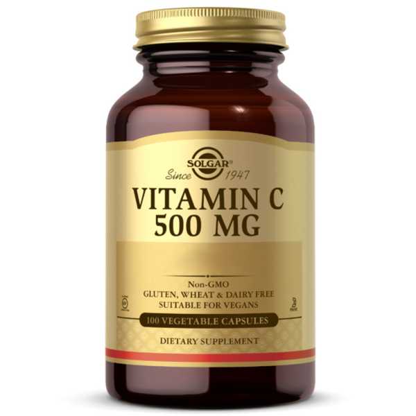 Solgar, Vitamin C, 500mg, 100 Kapseln