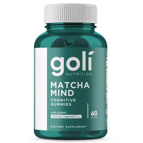 Goli Nutrition, Matcha Mind Cognitive, 60 Gummies