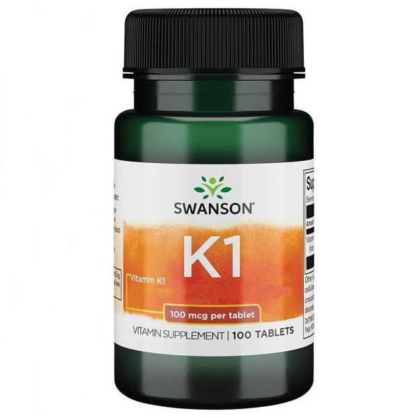 Swanson, Vitamin K1, 100mcg, 100 Tabletten